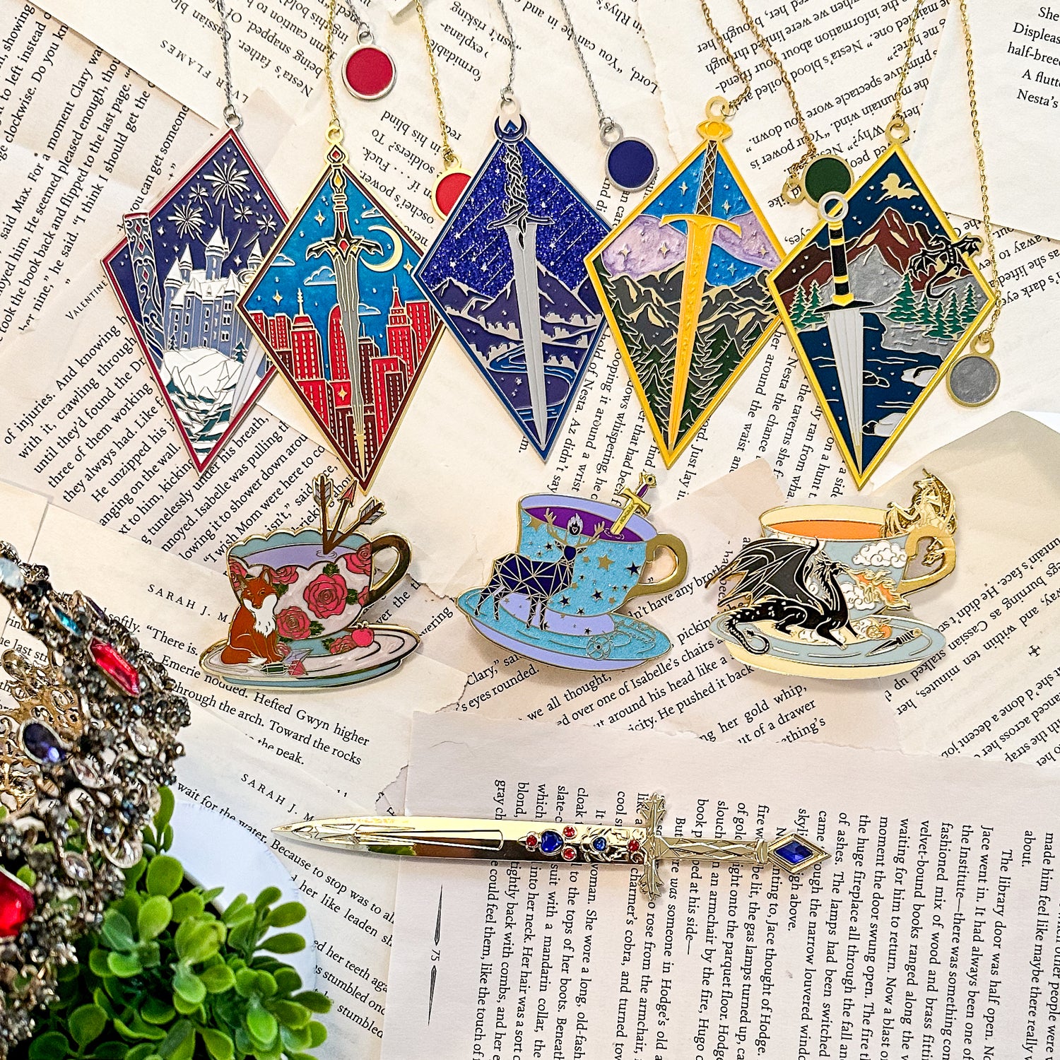 Enamel Pins, Bookmarks and Other Metal Products