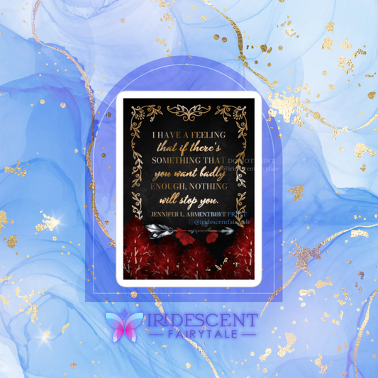 Matte Sticker (From Blood and Ash Series) Jennifer L Armentrout | Officially Licensed Bubble-free stickers
