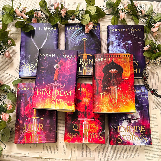 Newly Redesigned Throne of Glass Series by Sarah J Maas Dust Jackets (Licensed)