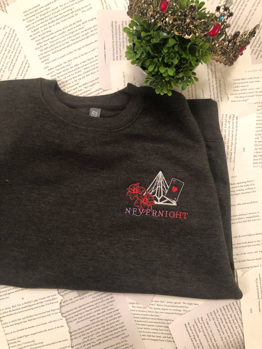 Embroidered Nevernight Club Unisex Premium Bella Canvas T Shirt