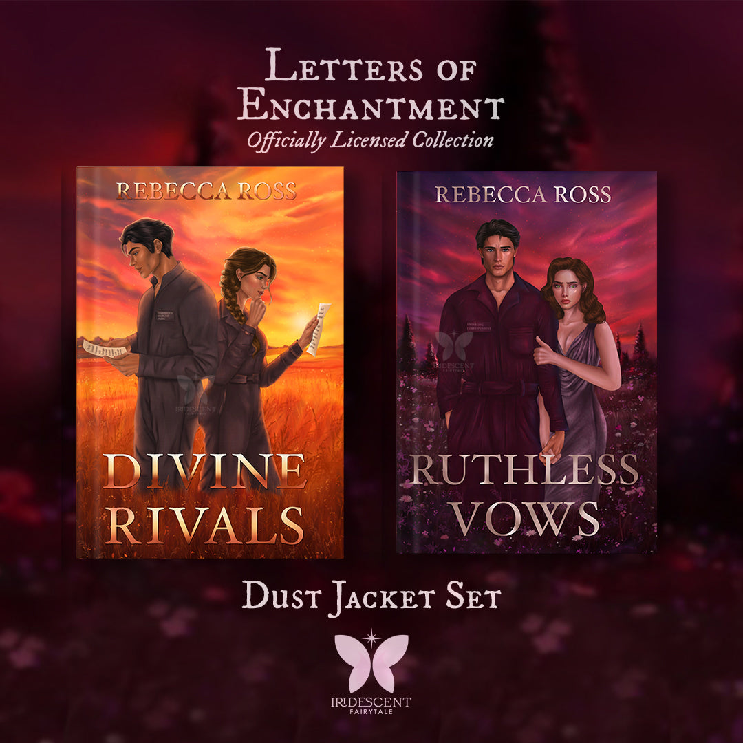 Letters of Enchantment Series by Rebecca Ross - Metallic Foiled Dust Jacket Set - Officially Licensed