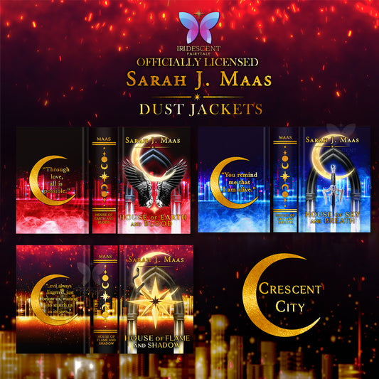 Officially Licensed: Crescent City Bright Gold Foiled Three Dust Jacket Set