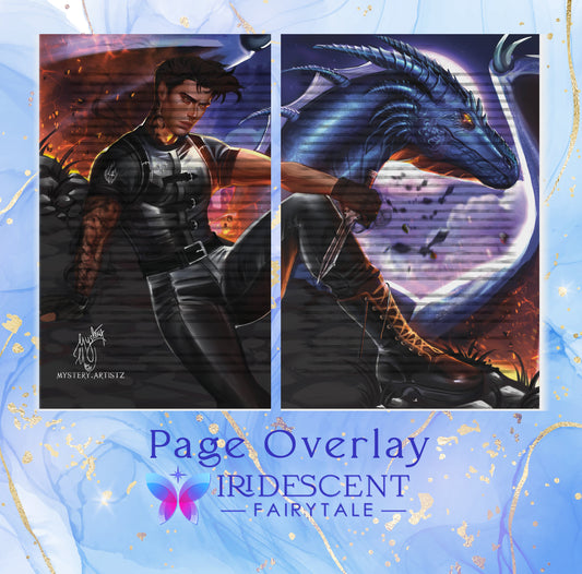 Xaden and Sgaeyl Page Overlays - Officially Licensed The Empyrean Merchandise