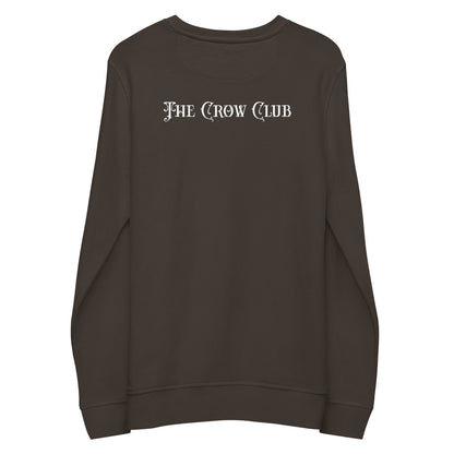 The Crow Club Unisex Organic Sweatshirt RUNS LARGE, Pictured in Navy