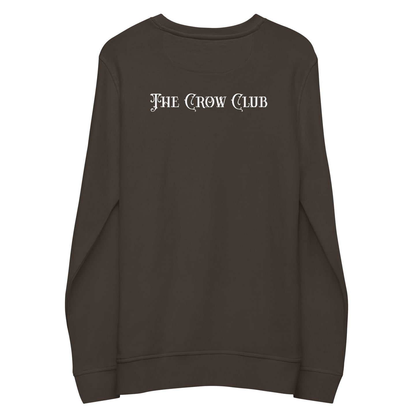 The Crow Club Unisex Organic Sweatshirt RUNS LARGE, Pictured in Navy