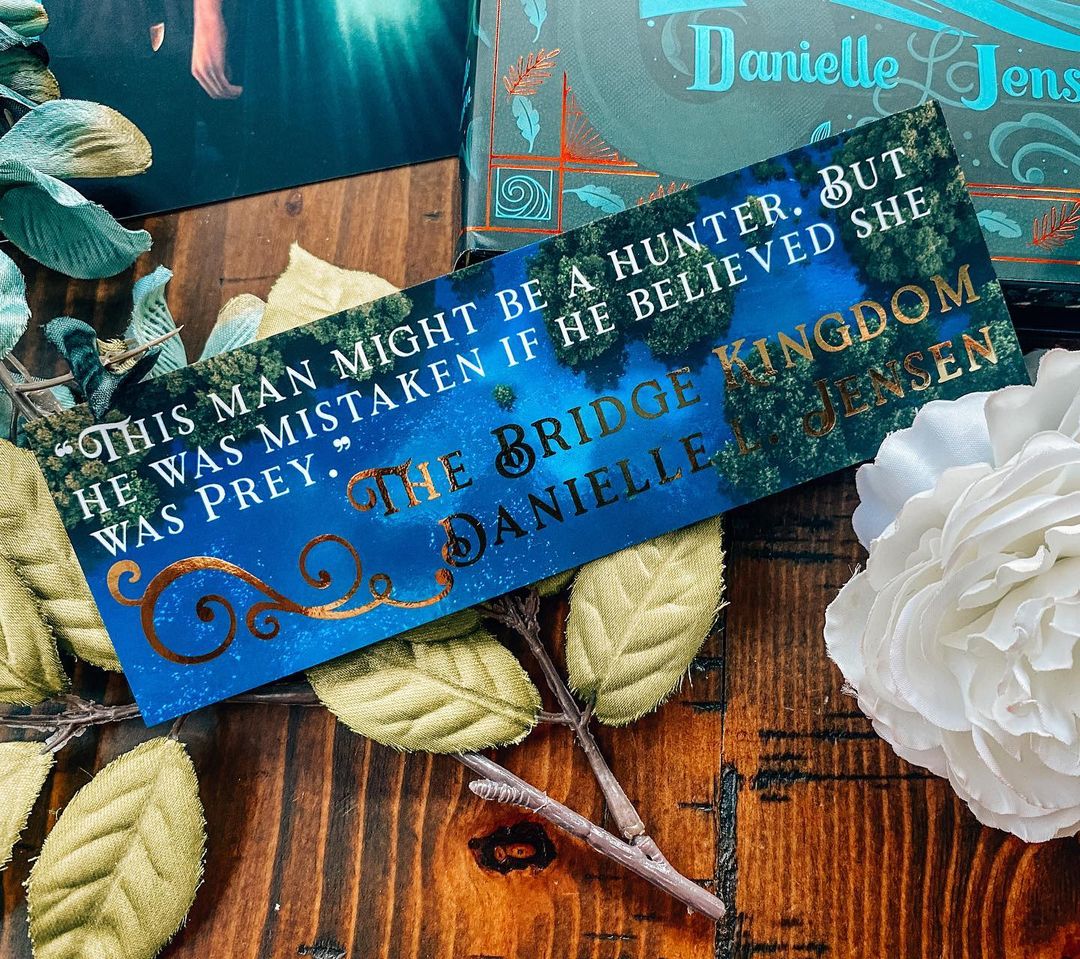 Officially Licensed The Bridge Kingdom & The Traitor Queen Danielle L. Jensen Gold Foiled Bookmark Set of Four